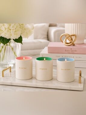 Kate Spade 3pc Candle Set NIB